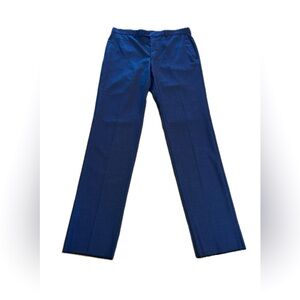Calvin Klein Malik Suit Pants Blue 40R 34W 100% Wool Stretch Unhemmed NWT